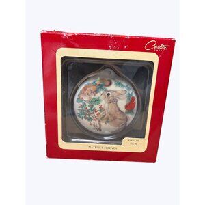Carlton Cards Heirloom Collection Natures Friends Porcelain Christmas Ornament